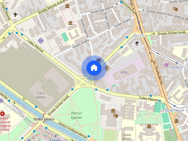 Garsonieră de închiriat Știrbei Vodă, metrou Eroilor, bloc mixt, mobilată și utilată
