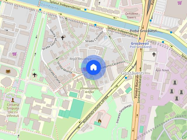 Garsoniera moderna Politehnica, 7 min Metrou Grozavesti