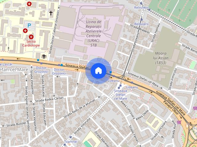 Garsoniera de inchiriat in zona Stefan cel Mare