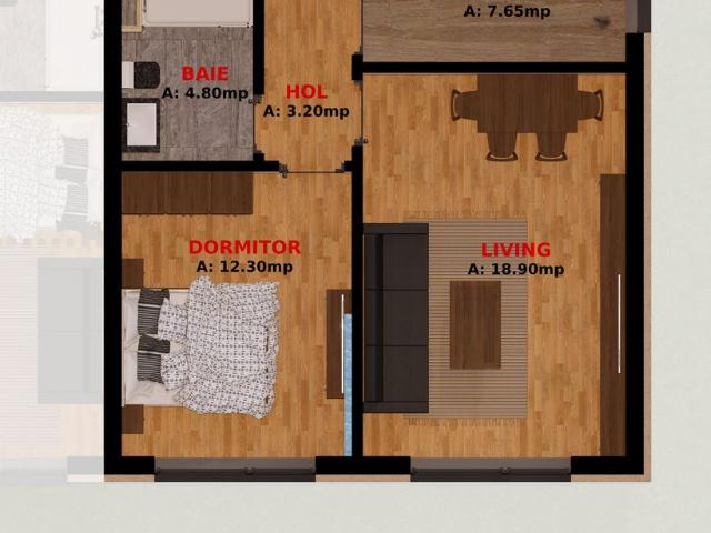 Garsoniere Decomandate si Apartamente 2 camere. 1