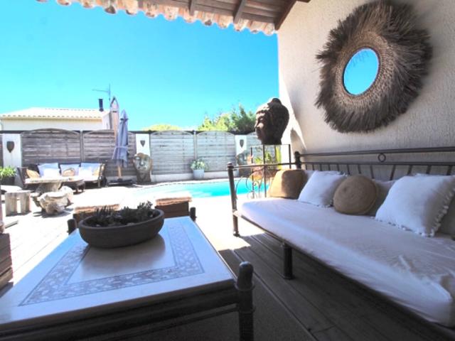 GASSIN Saint Martin Maison ossature bois avec piscine