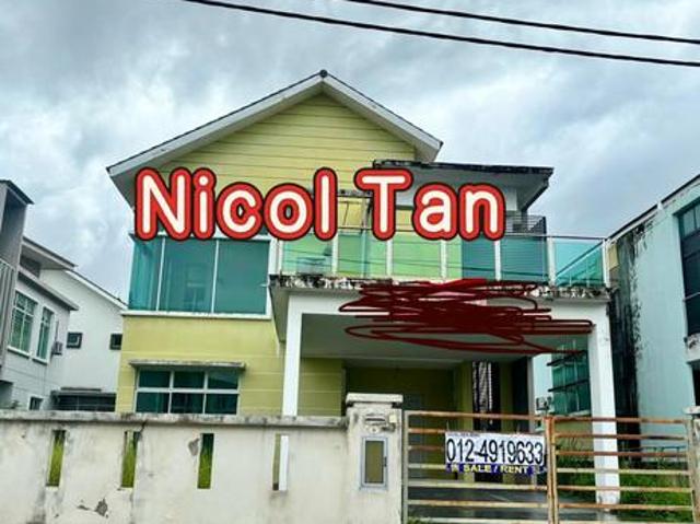 Gated house For sale Double sty semi d Taman Cendana Juru
