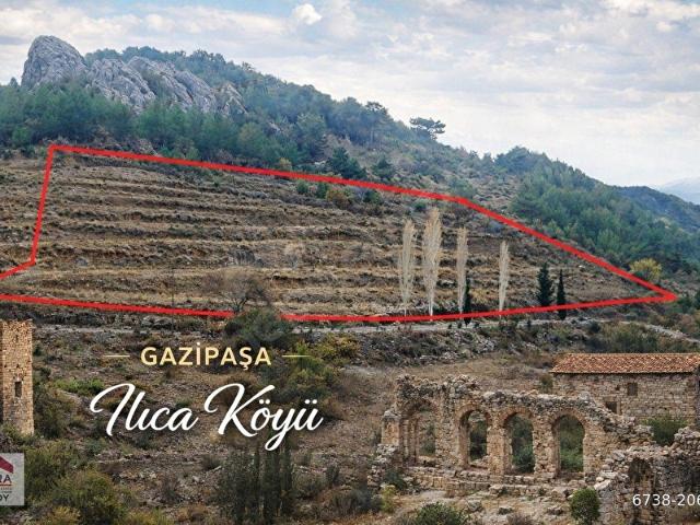 Gazipaşa Ilıca Köyü 140 m. Ana Yola Cepheli Yatırımlık Tarla