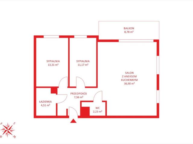 Na sprzedaż przestronne 3 pokojowe mieszkanie 75 m² w Gdańsku