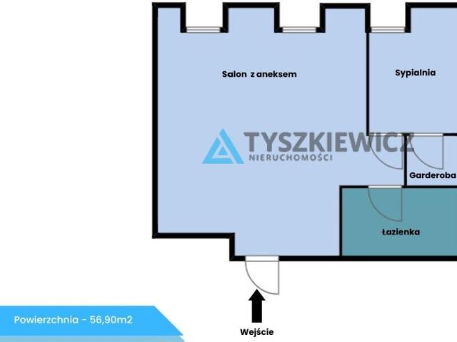Gdańsk, Śródmieście, Chmielna, 56,90 m2