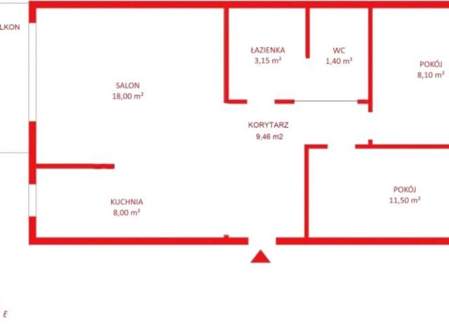 Gdańska 59,61 m², Rumia