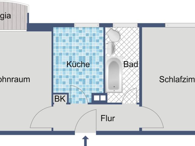 Gemütliche Balkonwohnung in Darmstadt
