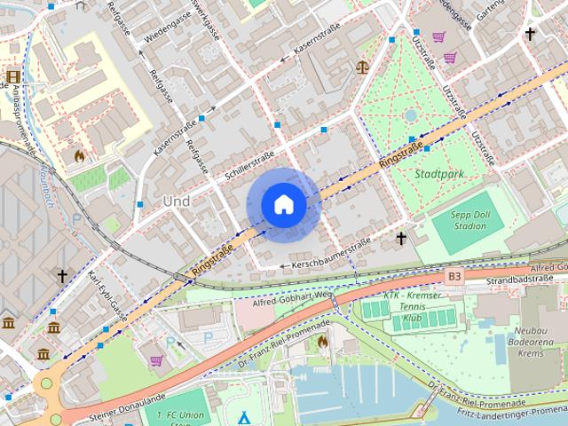 Gemütliche Drei Zimmer Wohnung im Kremser Stadtzentrum Mietbeginn: 01.08.2026