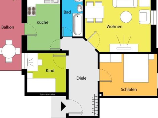 Gemütliche Wohnung mit Balkon in schöner Lage!