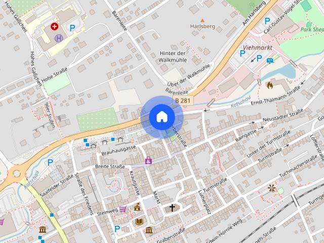 Gemütliche 2 Zimmer Wohnung Nähe Stadtzentrum von Pößneck