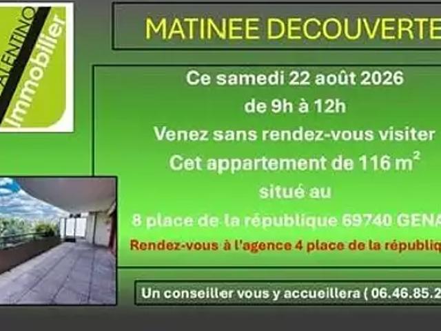 Genas 69740 Achat / Vente appartement 5 pièces t5