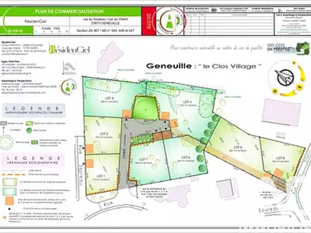 Geneuille 25870 Achat / Vente terrain