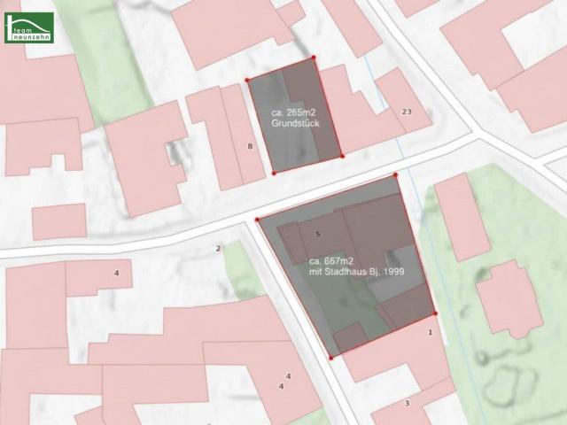 Geniales Stadthaus im Bestand + moderner Neubau mit ca. 134m² Wnfl. gleich gegenüber. genehmigt & mit ca. 12Monaten Bauzeit