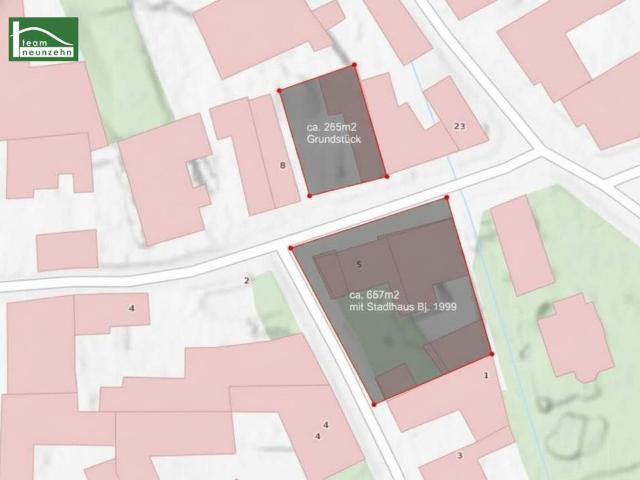 Geniales Stadthaus im Bestand + moderner Neubau mit ca. 134m² Wnfl. gleich gegenüber. genehmigt & mit ca. 12Monaten Bauzeit ! JETZT ZUSCHLAGEN