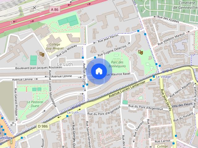 Gennevilliers Maurice Ravel 2 Private Room 4