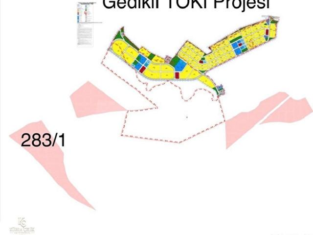 GEDİKLİDE TOKİ İLK EVİM İLK ARSAM PROJESİ YAKINI SATILIK HİSSELİ TARLA