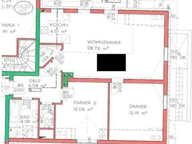 Geförderte 3 Zimmerwohnung