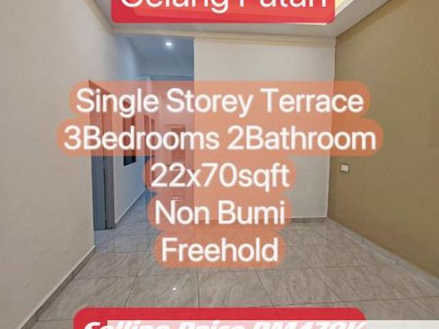 Gelang Patah / Single Storey Terrace / 3Bed2Bath
