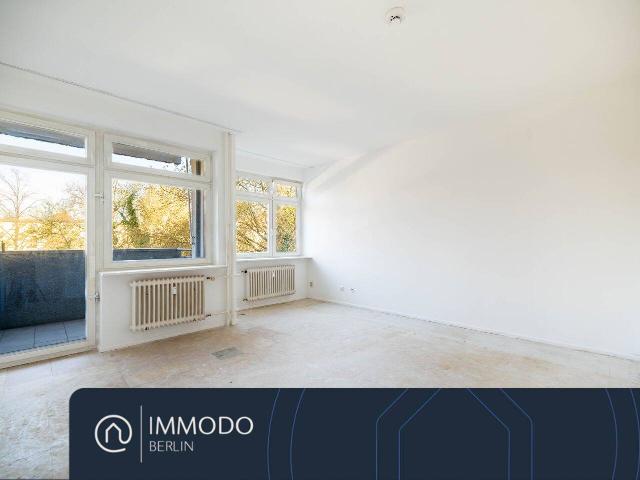 ? Gelegenheit in Schmargendorf sanierungsbedürftige 3 Zi Whg mit Lift, Balkon & Blick ins Grüne
