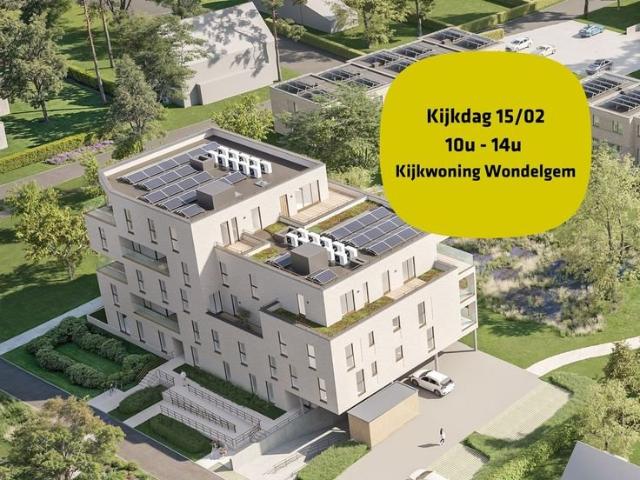 Gelijkvloers appartement met 2 slpks en terras 6 % BTW.