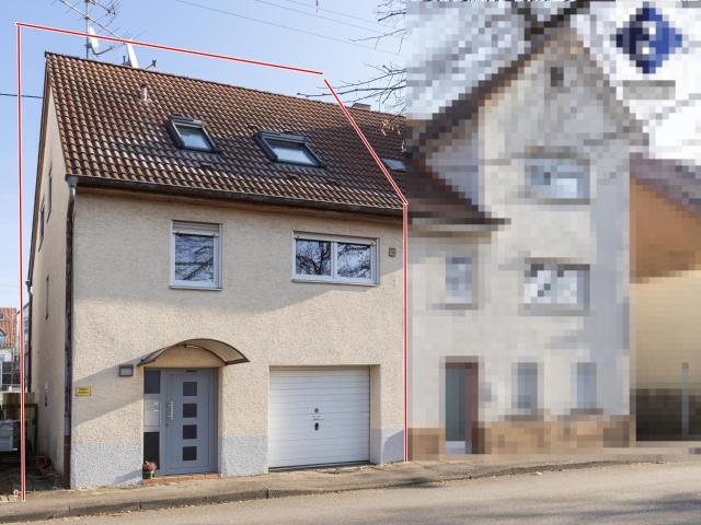 Gepflegte Doppelhaushälfte für die kleine Familie mit verglastem Balkon und Garten