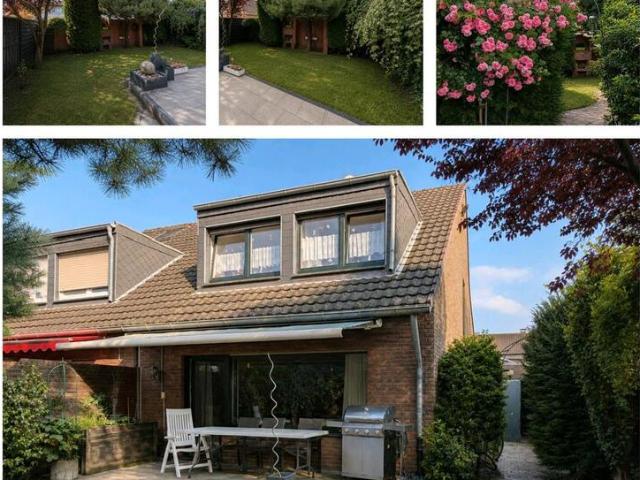 Gepflegte Doppelhaushälfte, mit Garage und schönem Garten in DIN