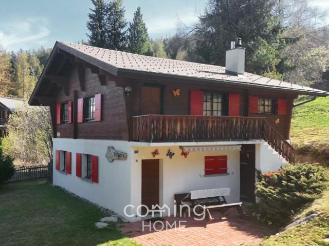Zwei Wohneinheiten und Baulandreserve Chalet mit Bergpanorama in sonnigem Bürchen