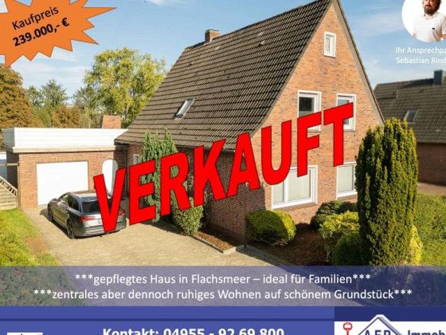 gepflegtes Einfamilienhaus in Flachsmeer ideal für Familien* zentrales aber dennoch ruhiges Wohnen mit Garten