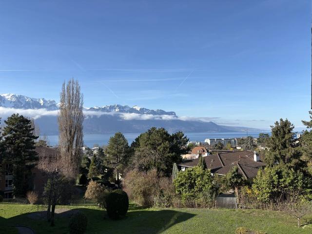 Geräumige 4,5 Zimmer Wohnung von 105 m² an der Hauts de Vevey mit Parkmöglichkeiten – Panoramablick auf den See und die Alpen