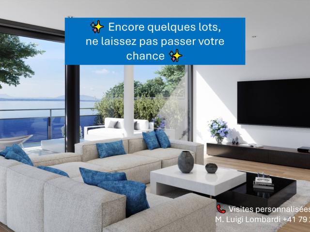 Geräumige 4.5 Zimmerwohnung NEU mit Terrasse, Blick auf den Genfersee