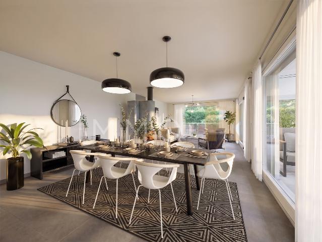 Geräumige Wohnung – Terrasse, Garten freier Blick auf den Moléson