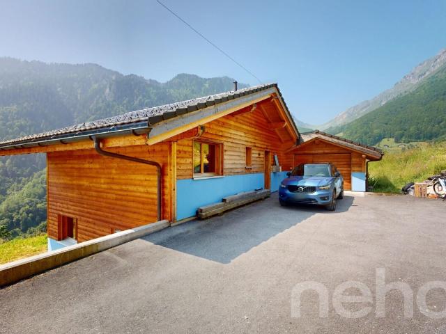 Geräumiges Chalet 10 Minuten von Vouvry entfernt, mitten in der Natur