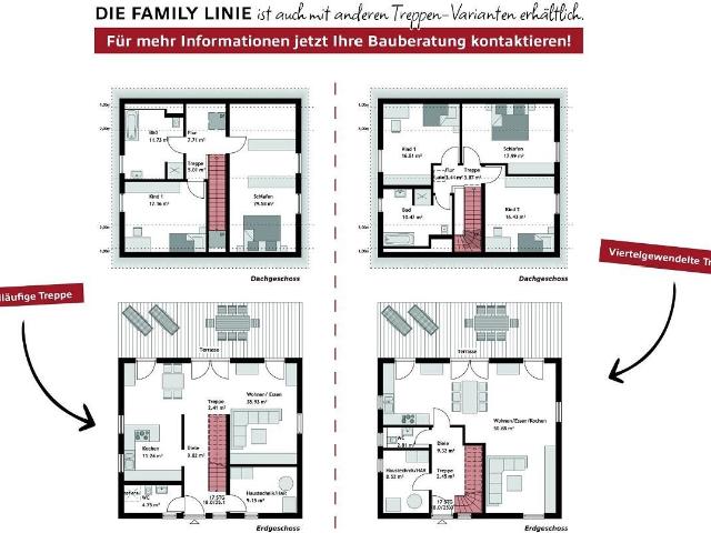 Geräumiges Leben in einer Stadtvilla