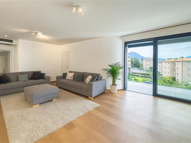 Geräumiges Penthouse mit Dachterrasse in Pregassona