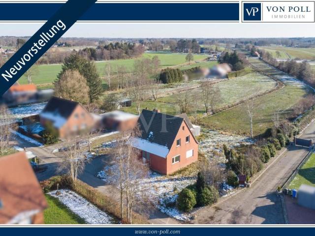Gestaltungsfreiheit in ruhiger Lage Entkerntes Einfamilienhaus mit Zusatzgrundstück Nähe Großheide
