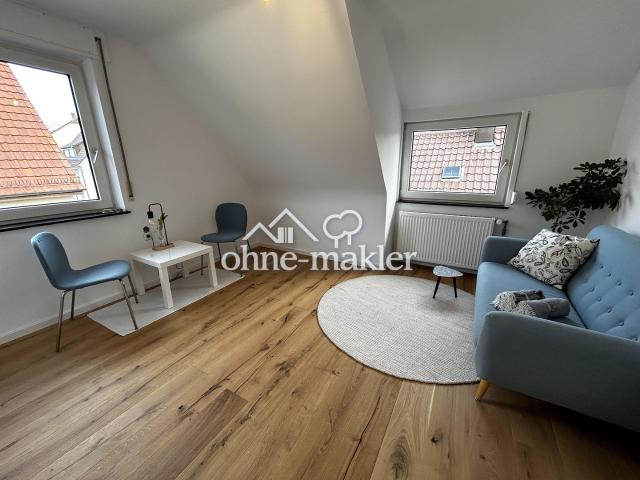 Geschmackvolle 2 Raum DG Wohnung mit luxuriöser Innenausstattung in Heilbronn