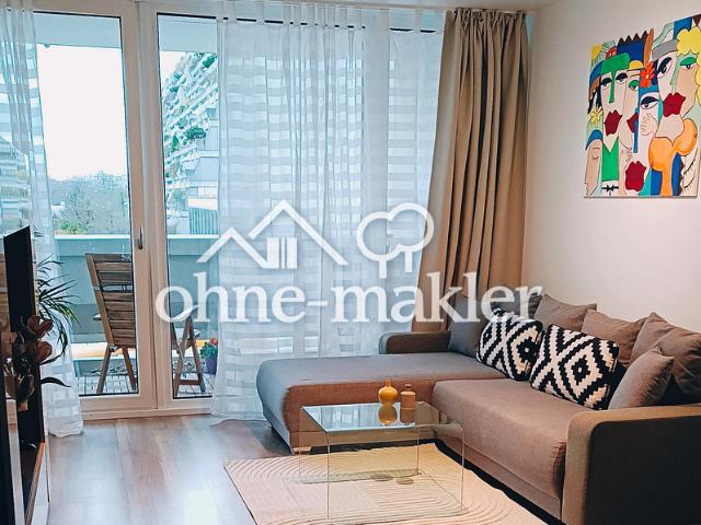 Geschmackvolle, neu renovierte & möblierte 2 Zi Wohnung, großer Balkon in Olympia/MUC von Privat