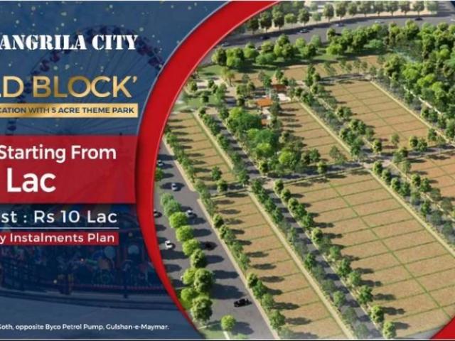 Get your dream home in Shangrila city 125 sq yd on installment plan Karachi Gadap Town ID 66708