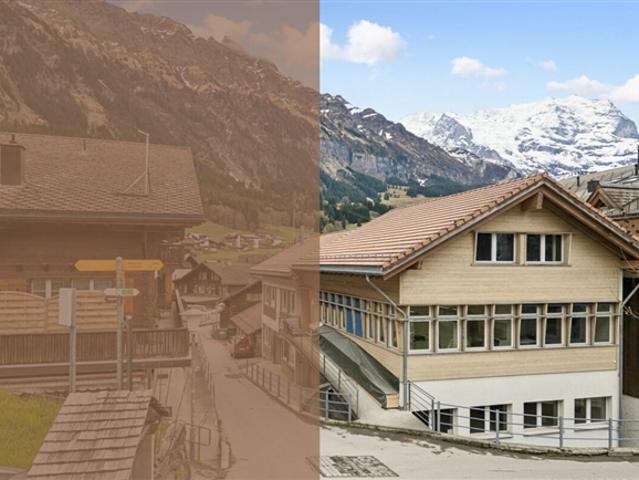 Gewerbeliegenschaft in Wengen mit Entwicklungspotenzial an attraktiver Lage