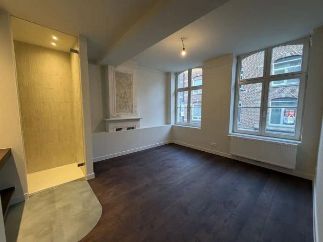 Gezellig, doch ruim appartement op de eerste verdieping met 2 slaapkamers, ruim terras en optioneel een staanplaats, gelegen in het centrum van Maaseik