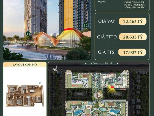 Giỏ hàng hiếm căn 3pn+1 tại masterise hanoi seasons garden