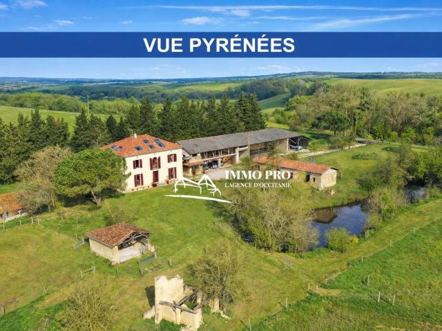 GIMONT Superbe site Maison de Maître 4HA + 32HA en option 405m² Gimont