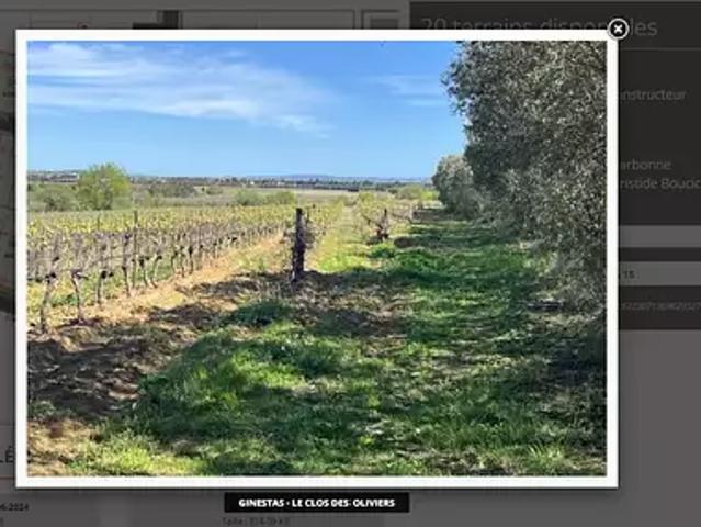 Ginestas 11120 Programme neuf terrain neuf à vendre