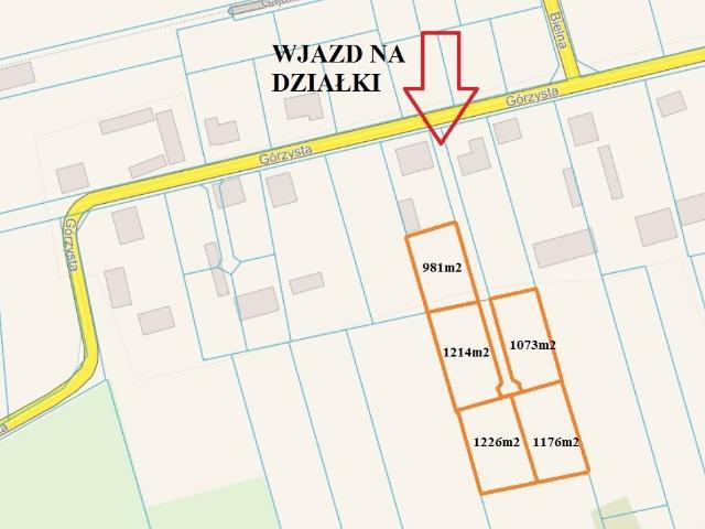 Działki budowlane w Giełczynie z warunkami zabudowy