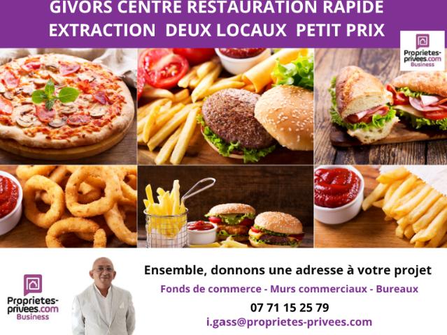 GIVORS MAIRIE FONDS DE COMMERCE RESTAURATION PRÊT À EXPLOITER ?