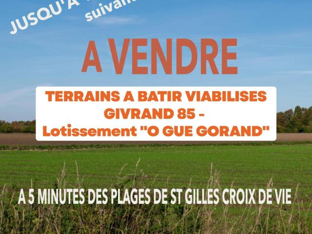 Givrand Vente Terrain 85
