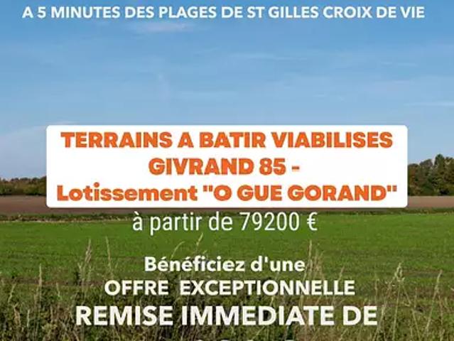 Givrand 85800 Achat / Vente terrain