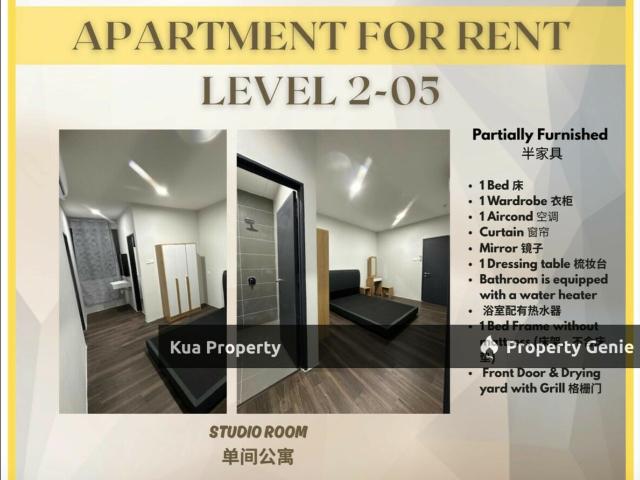 Gizo 11 Apartment Studio Unit For Rent! Located at Muara Tabuan, Samajaya