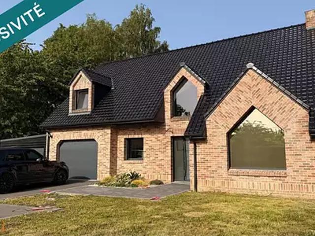Gonnehem 62920 Achat / Vente maison 6 pièces t6 terrasse parking