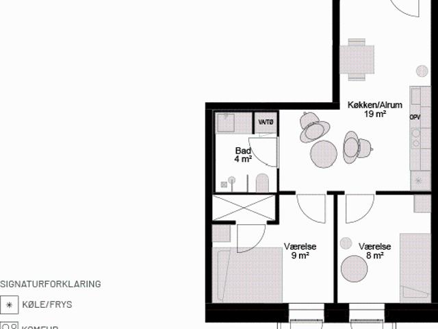 Godsbanen 95, 5. lejl. 3, Aalborg